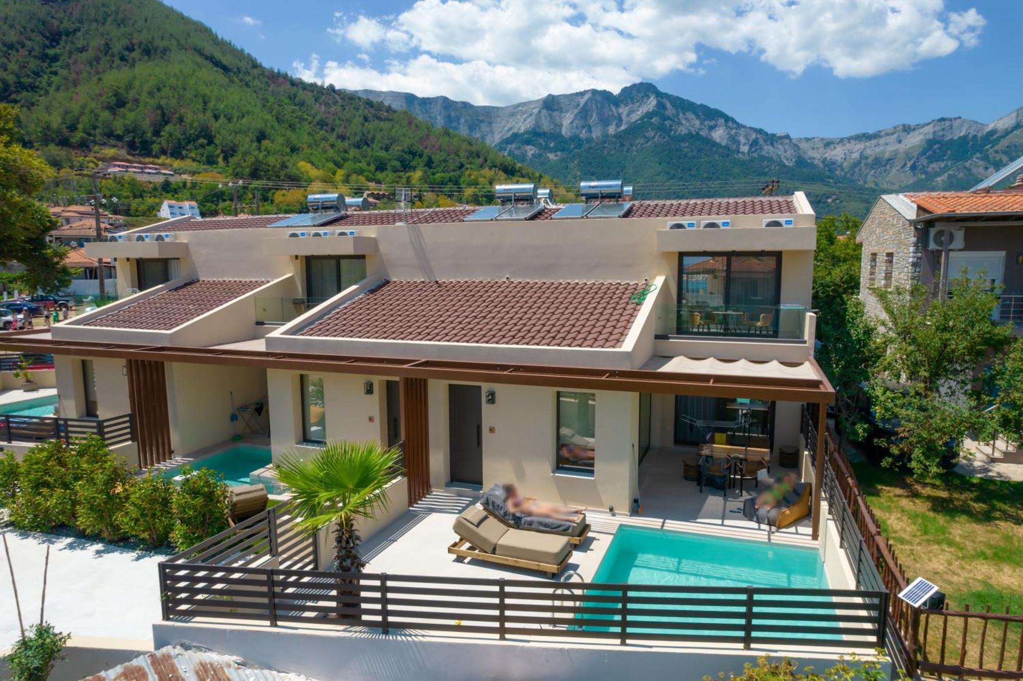 Ntinas Seaside Suites สกาลา โปเตมิอัส ภายนอก รูปภาพ